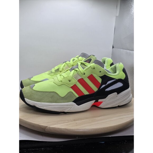 New ADIDAS MEN'S YUNG-96 HI RES YELLOW /SOLAR RED/ WHITE SNEAKER EE7246 SIZE: 11 - Picture 1 of 11